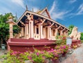 Landscape with Wat Phnom Hill temple Royalty Free Stock Photo