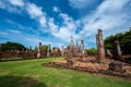 Landscape of Wat Phra Sri Sanphet Temple the ruins of old city of Ayutthaya Ayutthaya Historical Park are the Capital of the Royalty Free Stock Photo