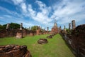 Landscape of Wat Phra Sri Sanphet Temple the ruins of old city of Ayutthaya Ayutthaya Historical Park are the Capital of the Royalty Free Stock Photo