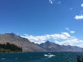 Landscape Water View New Zealand Queenstown Otago Travel Oceania Royalty Free Stock Photo