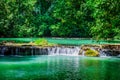 Landscape Waterfall Than Bok Khorani. Thanbok Khoranee National Parklake, nature trail, forest, mangrove forest, travel nature,