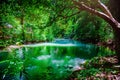 Landscape Waterfall Than Bok Khorani. Thanbok Khoranee National Parklake, nature trail, forest, mangrove forest, travel nature,