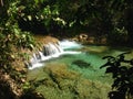 landscape of the waterfalls in Huatulco