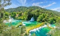 Waterfalls in Krka National Park, Croatia Royalty Free Stock Photo