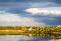 Landscape with waterline and vegetation