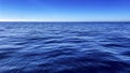 Landscape of the waves of the sea in the deepest part of the ocean, it is a beautiful place on the surface where the blue color of Royalty Free Stock Photo