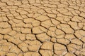 Landscape - wet clay surface with mudcracks Royalty Free Stock Photo