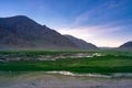 Landscape of wetland in Beautiful Qinghai-Tibet Plateau Ngari, Tibet, China summer Royalty Free Stock Photo