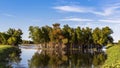 Landscape of a wetland conservation area near St. Charles, MO