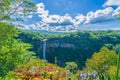 Chamarel waterfall in junle of Mauritius island, Africa