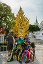 A landscape of White Temple in Chiang Rai, Thailand.