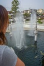 A landscape of White Temple in Chiang Rai, Thailand.