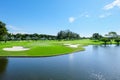 Landscape Wide green lawns Royalty Free Stock Photo