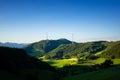 landscape with wind energy in the black forest area Germany Royalty Free Stock Photo