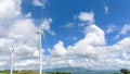 Landscape wind turbine field Royalty Free Stock Photo