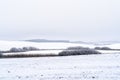 Landscape in winter in Masuria Royalty Free Stock Photo
