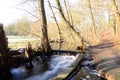 Landscape in Winter in the Valley of the River Fulde in the Town Walsrode, Lower Saxony