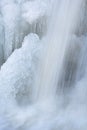 Waterfall Framed by ice Royalty Free Stock Photo