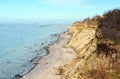 Landscape of Wustrow cliff on baltic sea Darss peninsular. Germany