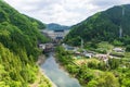 Landscape of Yahagi Dam