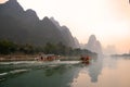 Landscape in Yangshuo Guilin, China Royalty Free Stock Photo