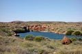 Landscape of Yardie Creek Gorge in Western Australia in Cape Range National Park Royalty Free Stock Photo