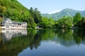 Landscape of Yufuin, Oita, Lake Kinrinko is another natural landmark of Yufuin