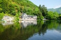 Landscape of Yufuin, Oita, Lake Kinrinko is another natural landmark of Yufuin