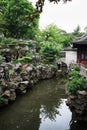 Water canal in YuYuan Garden in Shanghai, China Royalty Free Stock Photo