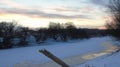 Landscape, sunset, Zeya River , Amur region