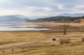 Zhrebchevo lake, Bulgaria landscape scenery Royalty Free Stock Photo