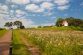 Landscaped flower garden