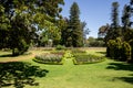 Landscaped Gardens with flower beds at Government House residence in Perth Royalty Free Stock Photo
