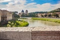 Landscapes of the city of Verona. Verona is a city in the Veneto region of northern Italy. Its historic center, built in a bend of Royalty Free Stock Photo