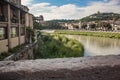 Landscapes of the city of Verona. Verona is a city in the Veneto region of northern Italy. Its historic center, built in a bend of Royalty Free Stock Photo