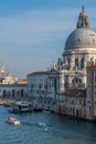 Landscapes of the Grand Canal with Gondolas on the river in Venice, Italy Royalty Free Stock Photo