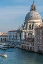 Landscapes of the Grand Canal with Gondolas on the river in Venice, Italy Royalty Free Stock Photo