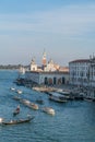 Landscapes of the Grand Canal with Gondolas on the river in Venice, Italy Royalty Free Stock Photo