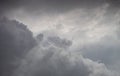 Landscapes, gray clouds, or storms in the sky in a rainy atmosphere are dangerous climate conditions