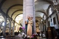 The Virgin Mary inside the cathedral of Belluno, Italy