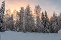 Landscapes in Lapland near Sirkka, Finland