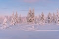 Landscapes in Lapland near Sirkka, Finland