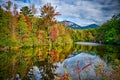 landscapes near lake jocassee and table rock mountain south carolina Royalty Free Stock Photo