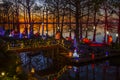 Landscapes of Reelfoot Lake Tennessee in Sunset Royalty Free Stock Photo