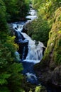 Landscapes of Scotland - Reekie Linn Waterfall Royalty Free Stock Photo