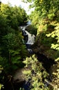 Landscapes of Scotland - Reekie Linn Waterfall Royalty Free Stock Photo