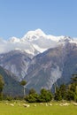 Landscapes of South Island New Zealand. Southern Alps. Mount Cook. New Zealand Royalty Free Stock Photo