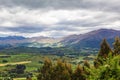 Landscapes of South Island. Panorama neighborhoods Queenstown. New Zealand Royalty Free Stock Photo