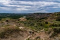 Landscapes of Theodore Roosevelt National Park in July Royalty Free Stock Photo