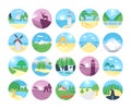 Landscapes Vector Icons 1